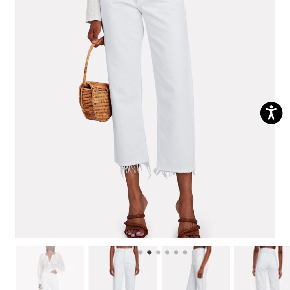 Size 30 white AGolde denim jeans.